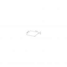 Półka krótka do szafy 02 / 03 Typ 61 ATLANTA Szkic