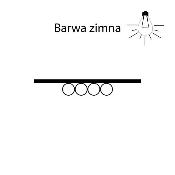 Oświetlenie 21000004 trafo + 4 LED białe Szkic