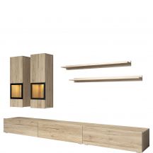 Meblościanka do salonu San Remo Jasne 24E0BM10 TYP-10 BAROS Podstawowe