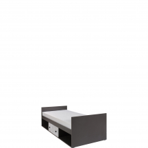 Łóżko 90 x 200 ze stelażem i pojemnikiem 20 TOMMY Podstawowe