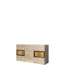 Komoda 2 drzwi 3 szuflady San Remo Jasne 24E0BM26 TYP-26 BAROS Podstawowe