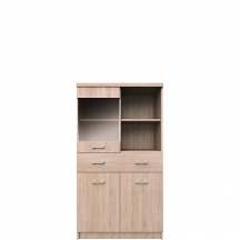 Witryna 2D1W1S/80 TOP MIX DĄB SONOMA Podstawowe