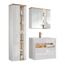 Zestaw mebli do łazienki SET 80 cm BAHAMA WHITE Podstawowe