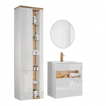 Zestaw mebli do łazienki SET 60 cm BAHAMA WHITE Podstawowe