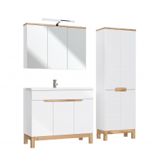 Zestaw mebli do łazienki SET 100 cm BALI WHITE Podstawowe