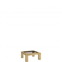 Stolik z blatem przeszklonym wysoki 90 ROSSANO Podstawowe