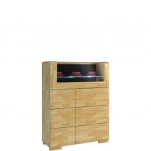 Szafka barek 2D z blatem szklanym ROSSANO Podstawowe