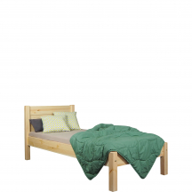 Łóżko drewniane sosnowe CLASSIC 160 x 200 tył równy Podstawowe