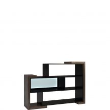 Regał wolnostojący niski z oświetleniem wnęki Lewy CORINO Podstawowe (2)