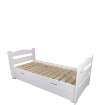 Łóżko drewniane sosnowe MAJA 90 x 200 z pojemnikiem Podstawowe