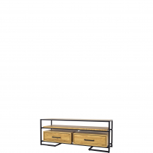 Szafka RTV drewniana dębowa RV370 METAL Podstawowe