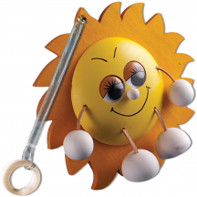 Zabawka drewniana bukowa wisząca słońce GD400 Podstawowe