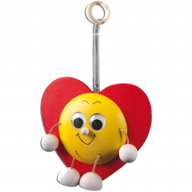 Zabawka drewniana bukowa wisząca serce GD401 Podstawowe