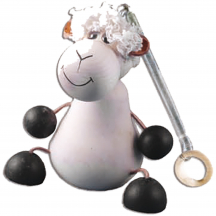 Zabawka drewniana bukowa wisząca owca GD403 Podstawowe