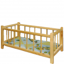 Łóżeczko drewniane dla lalki AD265 Podstawowe