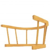 Oparcie drewniane bukowe do sanek AD301 Podstawowe