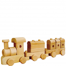 Zabawka drewniana pociąg z wagonami duży AD116 Podstawowe