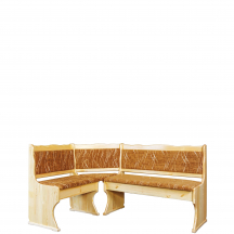 Narożnik kuchenny drewniany sosnowy tapicerowany NR107 Podstawowe