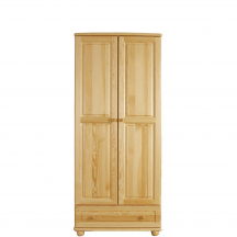 Szafa 2D drewniana sosnowa z szufladą SF107 Podstawowe