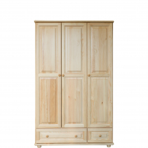 Szafa 3D drewniana sosnowa z szufladą SF106 Podstawowe