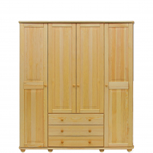 Szafa 4D drewniana sosnowa z szufladami SF129 Podstawowe