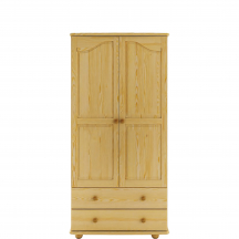 Szafa 2D drewniana sosnowa z szufladami SF114 Podstawowe