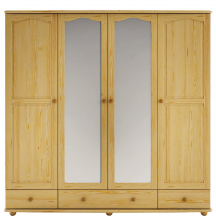 Szafa 4D drewniana sosnowa z szufladami SF120 Podstawowe