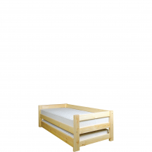 Łóżko podwójne drewniane sosnowe LK134 Podstawowe