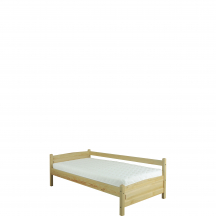 Łóżko drewniane sosnowe lewe 90 x 200 LK133 Podstawowe