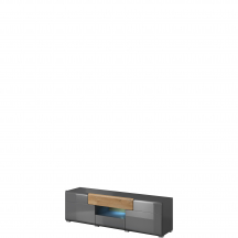 Mała szafka RTV pod telewizor Antracyt Połysk 24JKDW41 TYP-41 TOLEDO Podstawowe