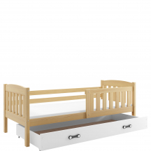 Łóżko dla dziecka drewniane z materacem KUBUŚ Sosna Podstawowe (1)