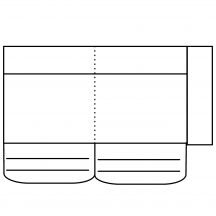 Segment 3RF z funkcją relaksu elektryczną Prawy MELLOW Szkic
