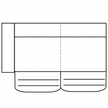 Segment 3RF z funkcją relaksu elektryczną Lewy MELLOW Szkic