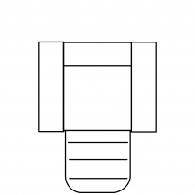 Fotel z relaksem elektrycznym 1,5RF SANDRA Szkic