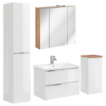 Zestaw mebli do łazienki SET 80 cm CAPRI WHITE Podstawowe