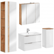 Zestaw mebli do łazienki SET 80 cm CAPRI WHITE Podstawowe