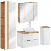 Zestaw mebli do łazienki SET 80 cm CAPRI WHITE Podstawowe