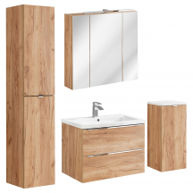 Zestaw mebli do łazienki SET 80 cm CAPRI OAK Podstawowe