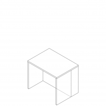 Zabudowa wyspy kuchennej z blatem ZW8LPB.. KAMMONO Szkic