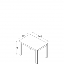 Stół 140x80 KAMMONO Szkic