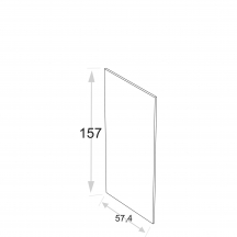 Bok nakładany 57,4 x 157 cm do typu frontu F.. KAMMONO Szkic