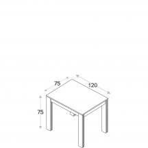 Stół 120x75 KAMMONO Szkic