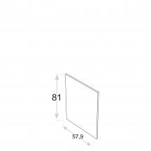 Bok nakładany 57,9 x 81 cm do typu frontu P.. KAMMONO Podstawowe