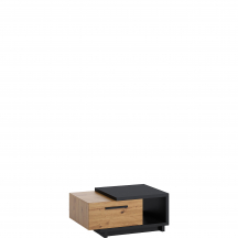 Ława IN-04 Dąb Artisan / Czarny INES Podstawowe