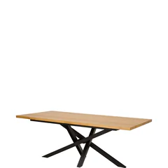 Stół drewniany dębowy 160x90x75 ST377 METAL Podstawowe