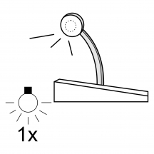 Lampka LED do łóżka 1 pkt ACS-08 Szkic (1)