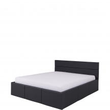 Łóżko tapicerowane 160 x 200 ze stelażem i pojemnikiem C-06 CALABRINI Podstawowe (3)