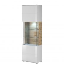 Witryna pojedyncza wysoka Biały Połysk / San Remo 2494DW05 TYP-05 TOLEDO Podstawowe