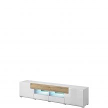 Duża szafka RTV pod telewizor Biały Połysk / San Remo 2494DW40 TYP-40 TOLEDO Podstawowe