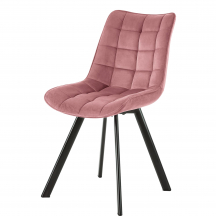 Krzesło metalowe K-332 Różowe Podstawowe